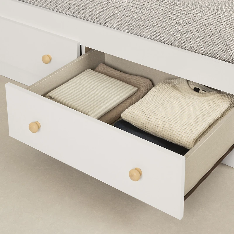 Summertime Twin Mate's Platform Storage Bed with 3 Drawers