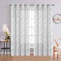 Palm Lace Grommet Curtain