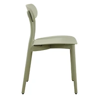 Patioflare Plus Recycled Plastic Stacking Chairs - Green, Set of 2