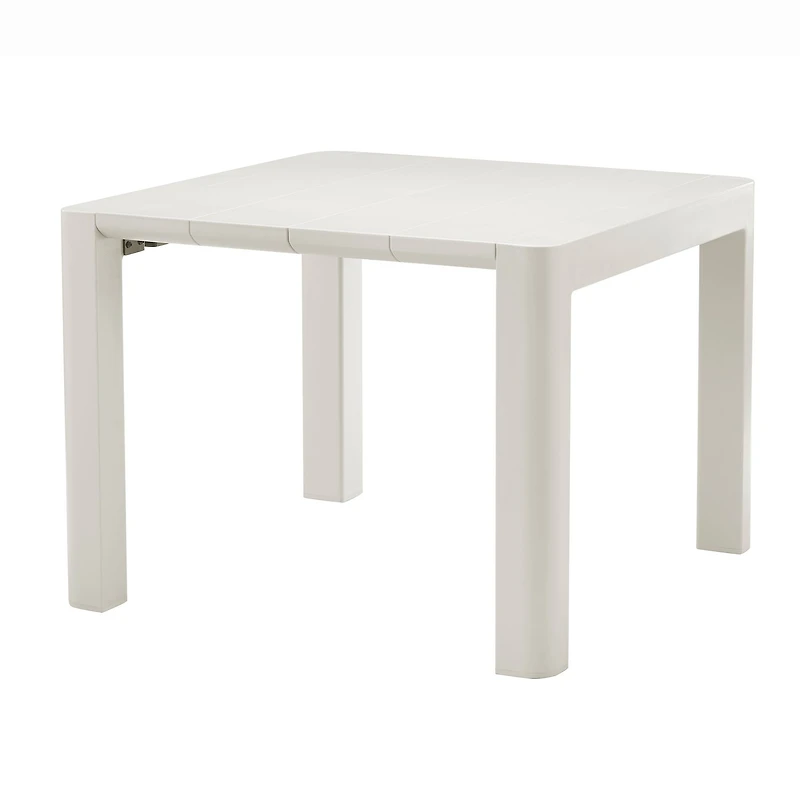 Patioflare Plus Recycled Plastic Cream Square Patio Table