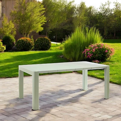 Patioflare Plus Recycled Plastic Green Rectangular Patio Table