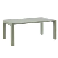Patioflare Plus Recycled Plastic Green Rectangular Patio Table