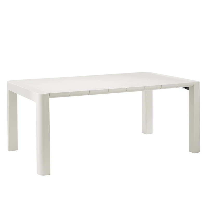 Patioflare Plus Recycled Plastic Cream Rectangular Patio Table