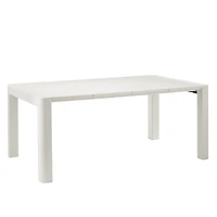 Patioflare Plus Table de patio rectangulaire en plastique recyclé couleur crème