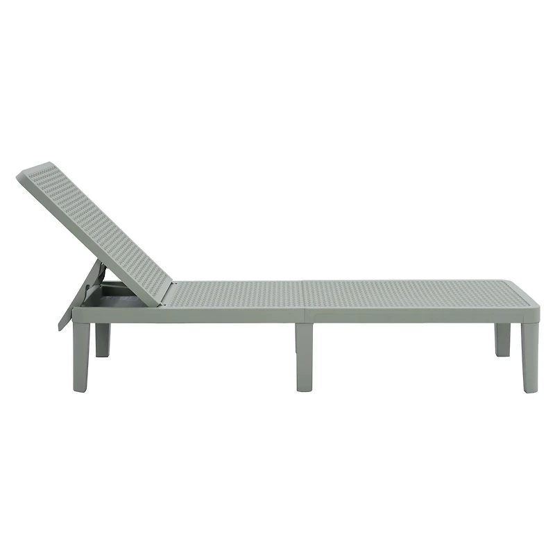 Patioflare Plus Recycled Plastic Outdoor Lounger Chair - Green