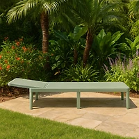 Chaise longue d'extérieur Patioflare, verte