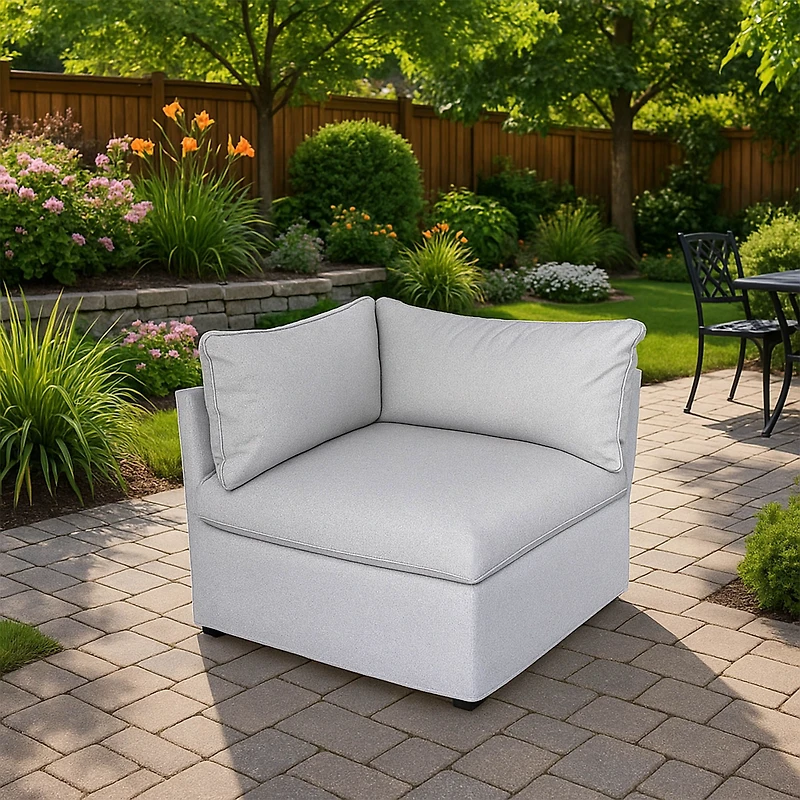 Patioflare Lanai Modular Outdoor Corner Chair, Grey