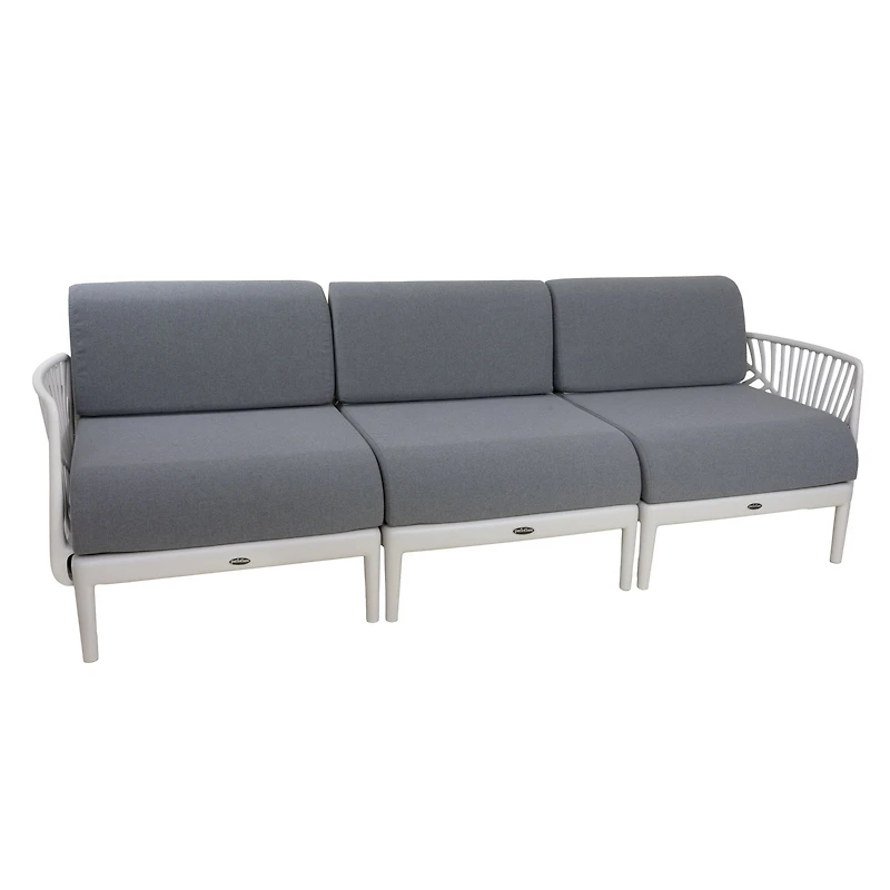 Patioflare Plus Recycled Plastic Leaf Modular 3-Seater Patio Sofa