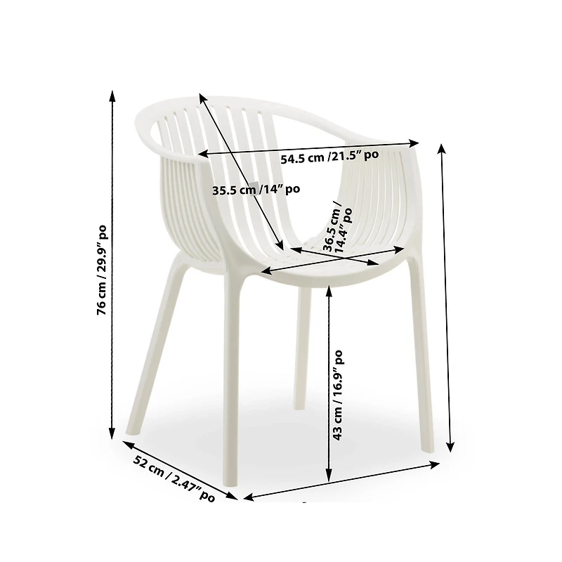 Patioflare Capri Chairs, Set of 2