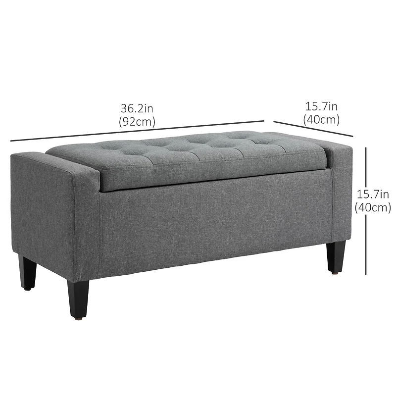 Banc-coffre de rangement moderne