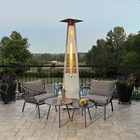 Paramount Flame Patio Heater - Grey and Silver