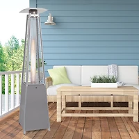 Paramount Flame Patio Heater - Grey and Silver