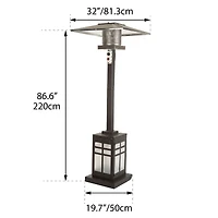Paramount Illuminated Mission Patio Heater