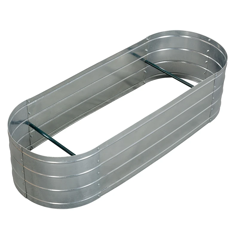 Planche de jardin surélevée ovale en acier par Grapevine