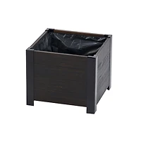Grapevine Recycled Wood Square Planter