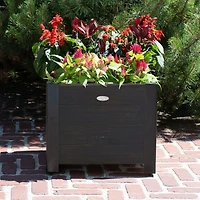 Grapevine Recycled Wood Square Planter