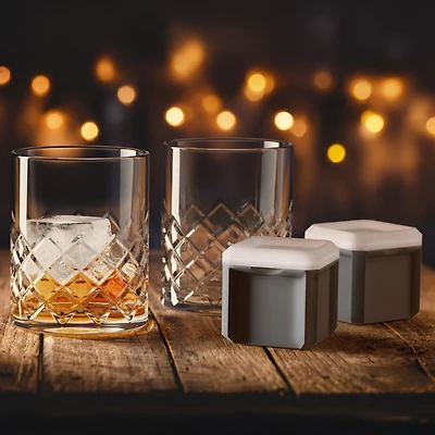 Final Touch Yarai Double Old-Fashioned Glass Set