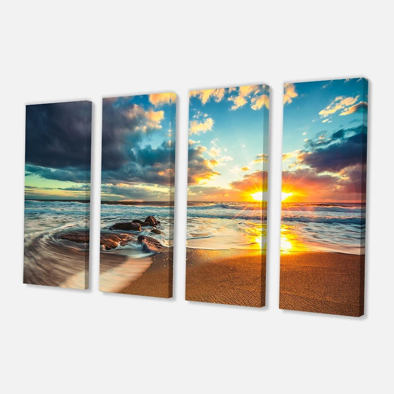Beautiful Cloudscape over the Sea Canvas Art Print