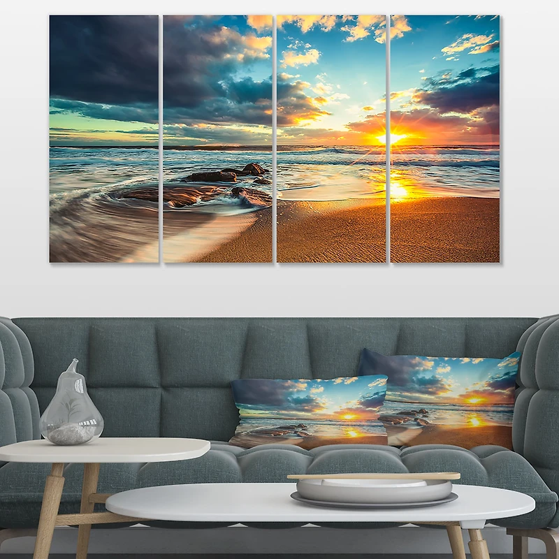 Beautiful Cloudscape over the Sea Canvas Art Print