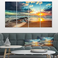 Beautiful Cloudscape over the Sea Canvas Art Print