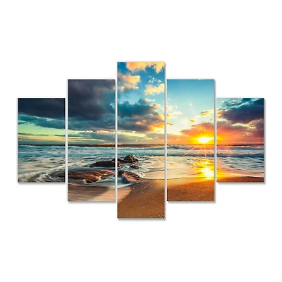 Beautiful Cloudscape over the Sea Canvas Art Print