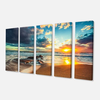 Beautiful Cloudscape over the Sea Canvas Art Print