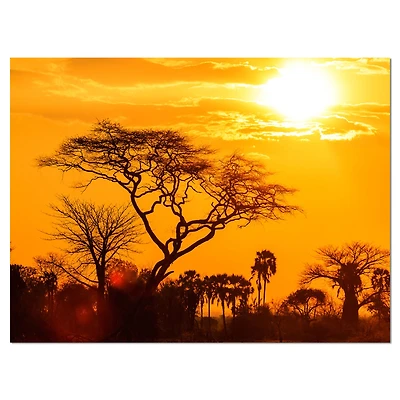 Toile « Orange Glow of African Sunset »
