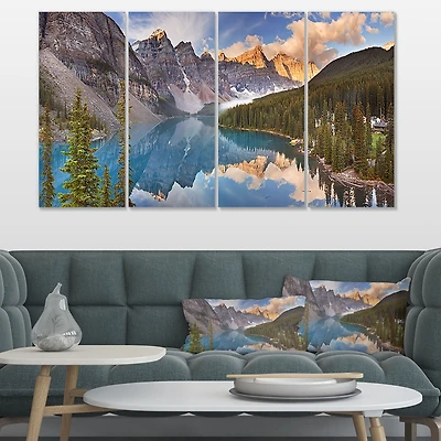 Moraine Lake Banff Park Canada  Canvas Wall Art