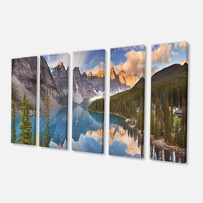 Moraine Lake Banff Park Canada Canvas Wall Art