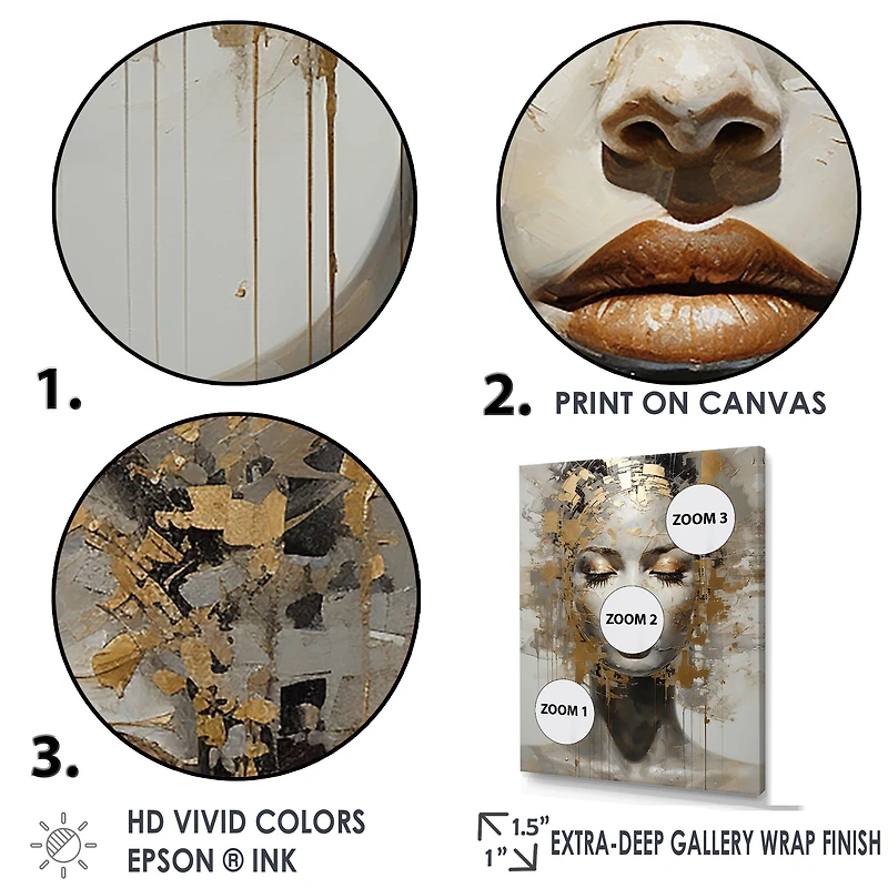 Art abstrait apaisant « Meditating Woman »