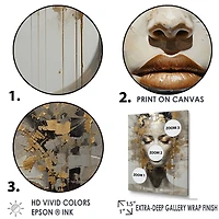 Art abstrait apaisant « Meditating Woman »