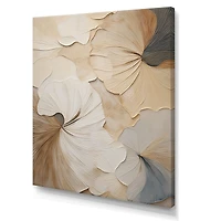 Elegance in Bloom – Beige Minimalist Floral Design