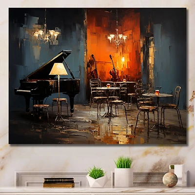Jazz Café Piano Sonata – Vintage Musical Artwork