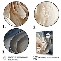 Mouvement éthéré doux « White and Blue Feather Spiral »