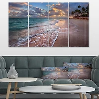 Toile imprimée 4 « Palm Trees on Clear Sandy »