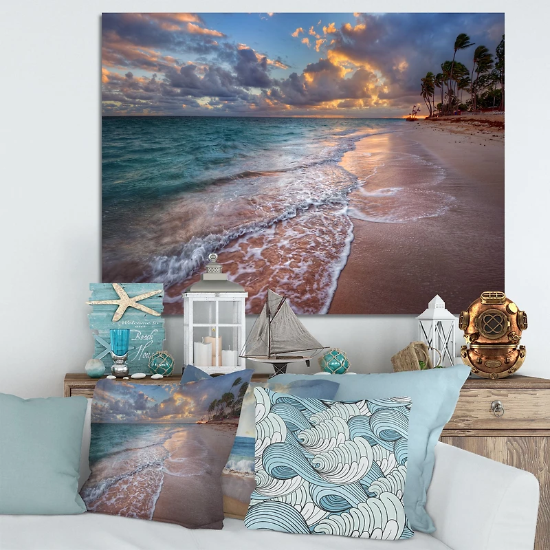 Palm Trees on Clear Sandy