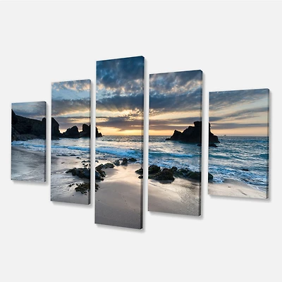 Beautiful Porthcothan Bay Canvas Wall Art Print