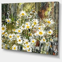 Daisies Flowers Under the Window  Wall Art