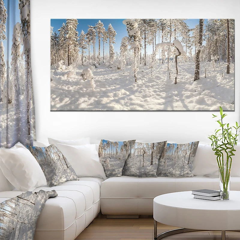 Winter Snow Covered Wood  Wall Art
