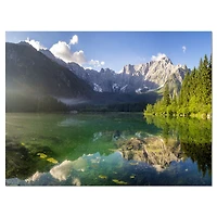 Green Mountain Lake the Alps  Wall Art