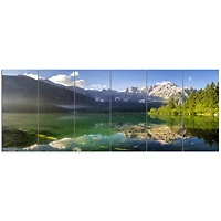 Green Mountain Lake the Alps  Wall Art