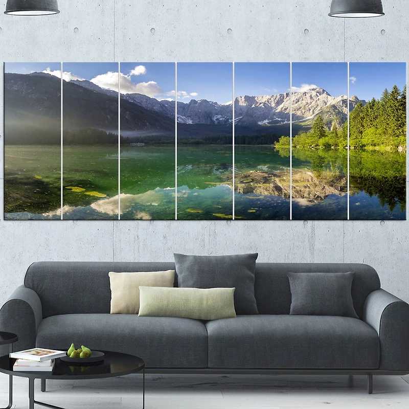 Green Mountain Lake the Alps  Wall Art