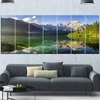 Green Mountain Lake the Alps  Wall Art
