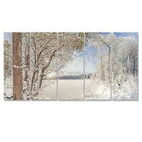 Toile 4 « Lake Winter Woods »