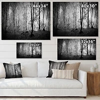 Beautiful Forest Morning Panorama  Canvas Art Print