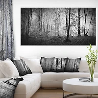 Beautiful Forest Morning Panorama  Canvas Art Print