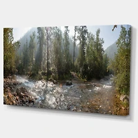 Mountain River Panorama  Wall Art