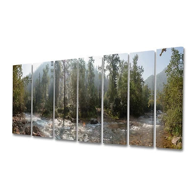 Mountain River Panorama  Wall Art