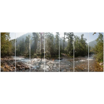 Toile « Mountain River Panorama »