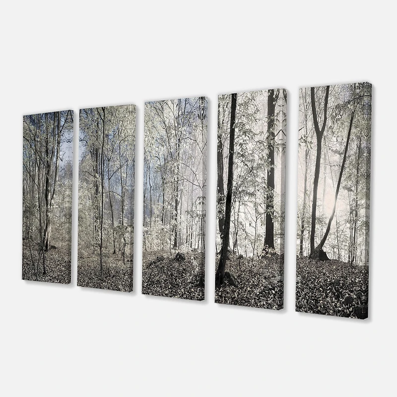 Toile imprimée « Dark Morning the Forest » 4 art mural